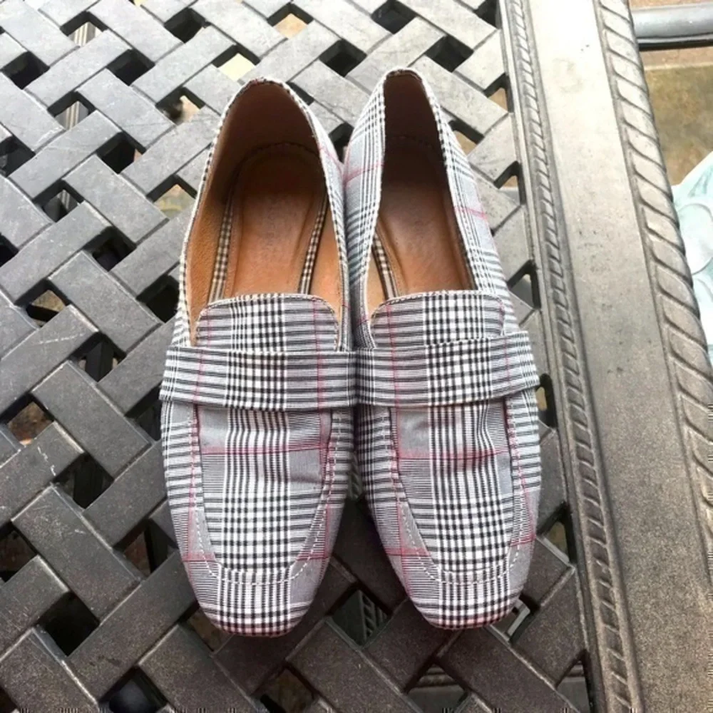 Halogen Lucy Plaid Loafers
